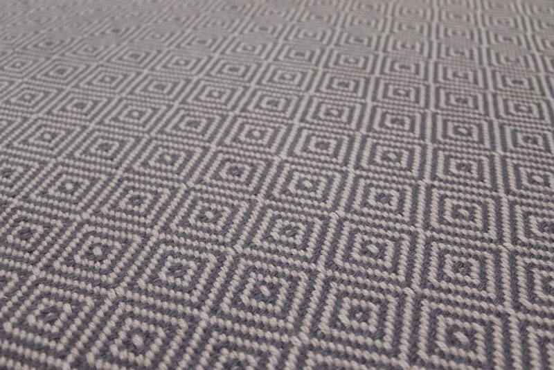 Flatweave Stair runners, Diamond Graphite