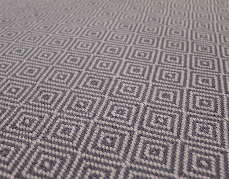 Flatweave Stair runners, Diamond Graphite