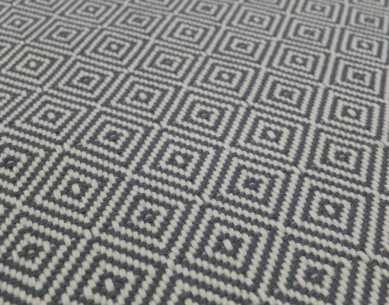 Flatweave Stair runners, Diamond Nickel