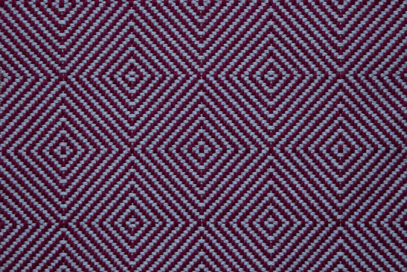 Flatweave Stair runners, Large Diamond Fuchsia