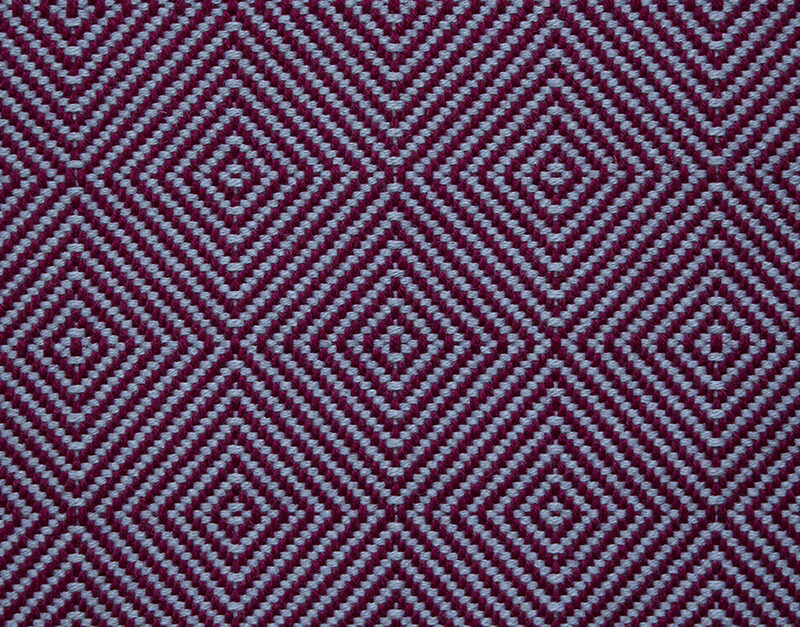 Flatweave Stair runners, Large Diamond Fuchsia