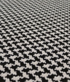 Pure wool Stair runners, Houndstooth Black & White