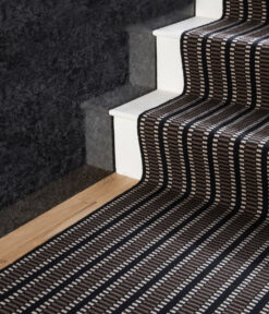 Flatweave Stair runner, Stripes PNUK Black