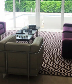 Tapis Axminster, Winston Hex I Améthyste & Ivoire