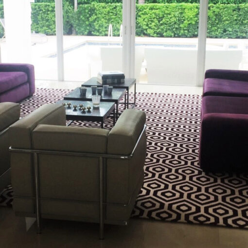 Tapis Axminster, Winston Hex I Améthyste & Ivoire
