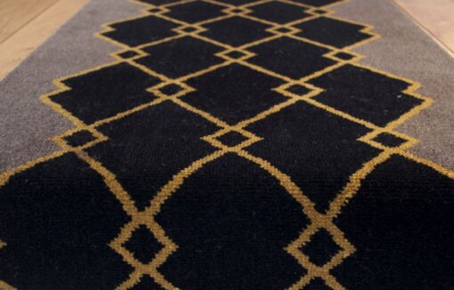 Axminster Stair runners, Arlequin, Chêne, Noir & Ocre