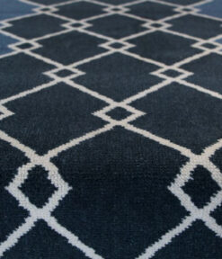 Axminster Stair runners, Arlequin, Ocean, Cobalt & Crème