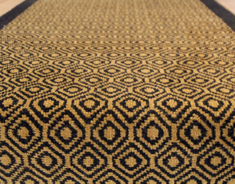 Axminster Stair runners, Diamond, Noir & Ocre