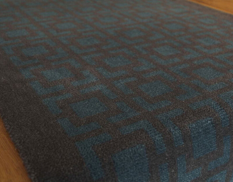 Axminster Stair runners, Square, Gris & Ocean