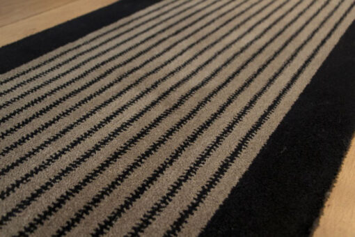 Axminster Stair runners, Zip I. Black, Grey