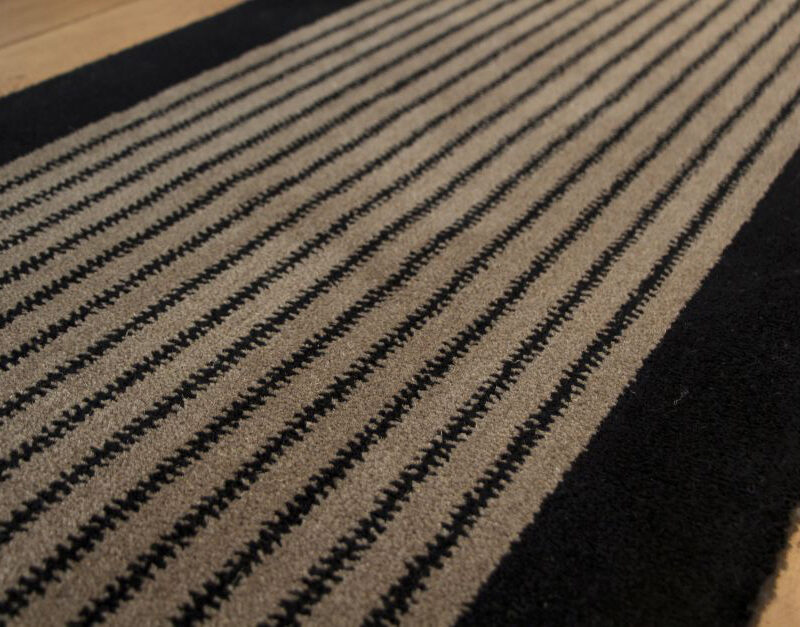 Axminster Coulisses d'escalier, Zip I. Noir, Gris