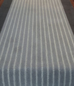 Axminster Stair runners, Zip I. Mid Charcoal, Grey Frost, White