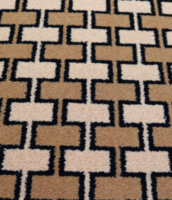 Axminster Wollteppiche, Large Brighton. Beige, Dunkelbeige, Schwarz