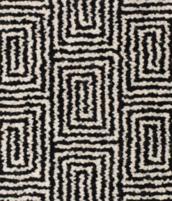 Axminster Wool Carpets, Winston Escargot. Black, Ivory