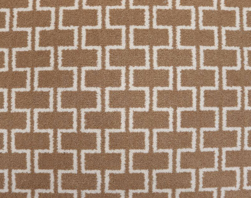 Tapis en laine Axminster, Grand Brighton. Beige foncé, ivoire