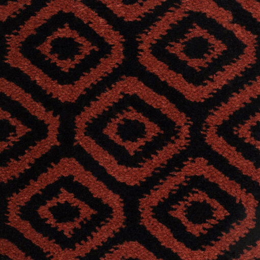 Tapis en laine Axminster, grand diamant. Noir, Roussâtre