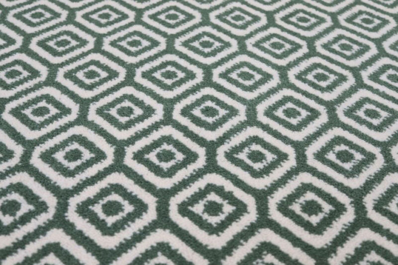 Tapis en laine Axminster, grand diamant. Willow, Ivoire