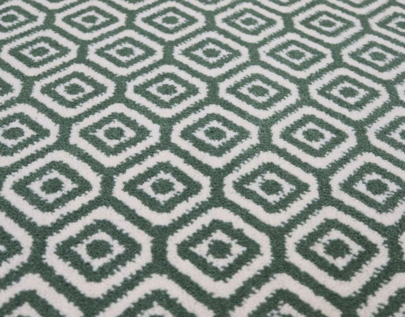 Tapis en laine Axminster, grand diamant. Willow, Ivoire