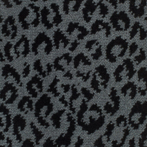 Tapis en laine Axminster, Leopard II. Nuance de bleu, noir