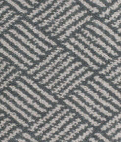 Tapis en laine Axminster, Panier. Teinte bleue, gelée grise