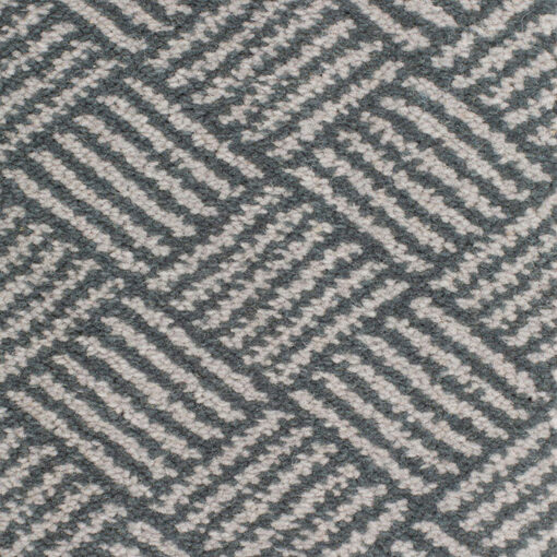 Tapis en laine Axminster, Panier. Teinte bleue, gelée grise