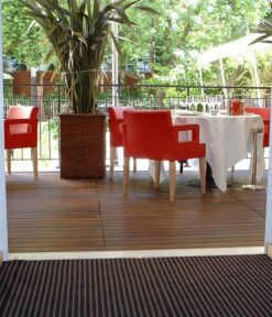 Tapis en laine Axminster, Stripe. Noir, Saphir