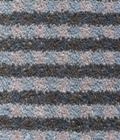 Tapis en laine Axminster, Vichy. Bleu