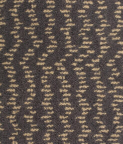 Tapis en laine Axminster, Zig Zag. Anthracite moyen, Ecru