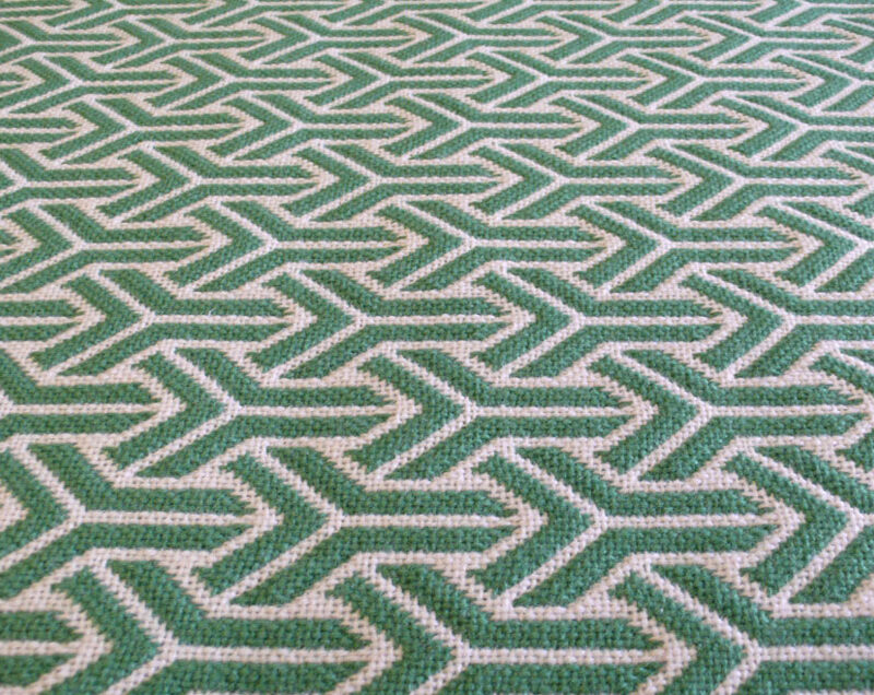 Maßgefertigte Treppenläufer, Flachgewebe Trafal. Maßgeschneidert Grün