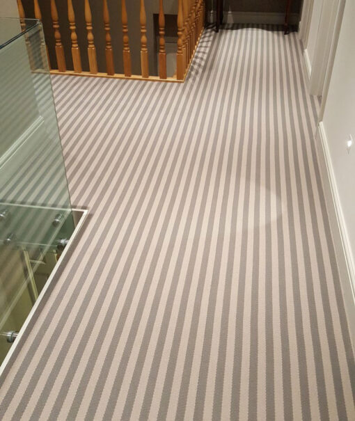 Maßgefertigte Treppenläufer, Stripe - Nickel, Pebble