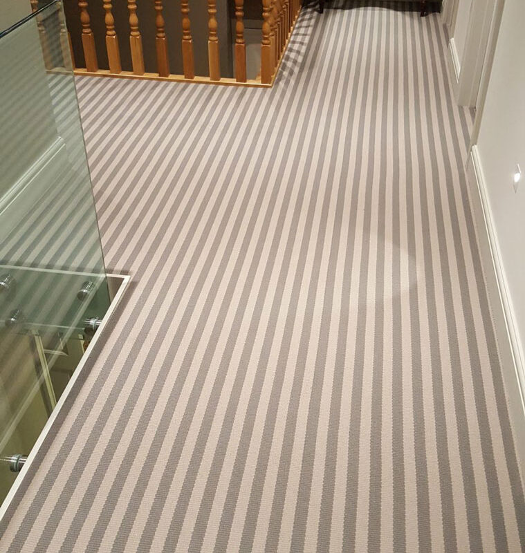 Maßgefertigte Treppenläufer, Stripe - Nickel, Pebble