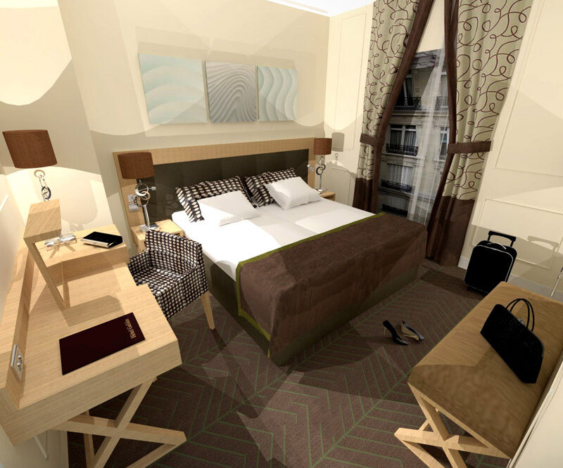 Maßgefertigte Wollteppiche, Hotel Galileo Special