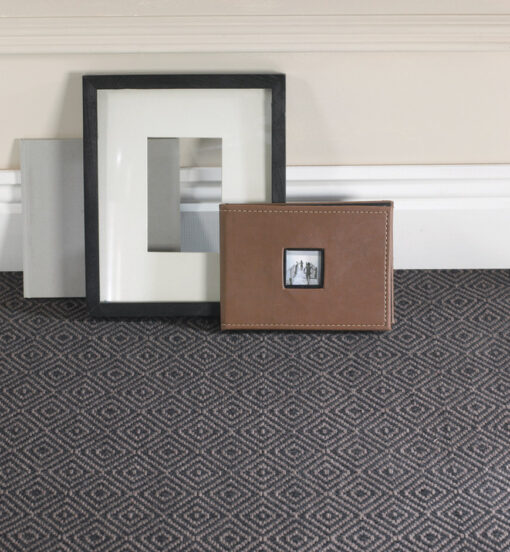 Flatweave Stair runners, Diamond Black