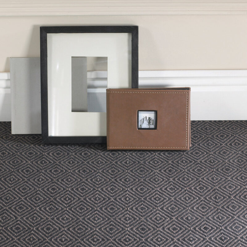 Flatweave Stair runners, Diamond Black