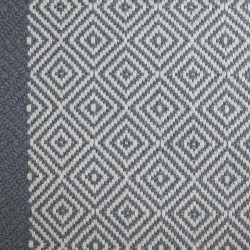 Flatweave Stair runner, Diamond Border Nickel