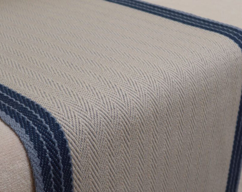 Flatweave Stair runner, Stripes Finley FG06 Lt.Grey & Denim