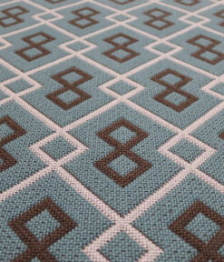 Marches d'escalier en tissu plat, Kent. Colombe/Ardoise