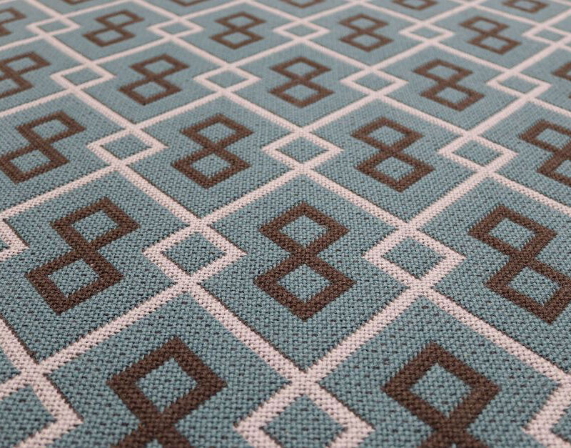 Marches d'escalier en tissu plat, Kent. Colombe/Ardoise