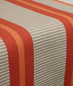 Flatweave Stair runner, Stripes Transat Tangerine PNT29