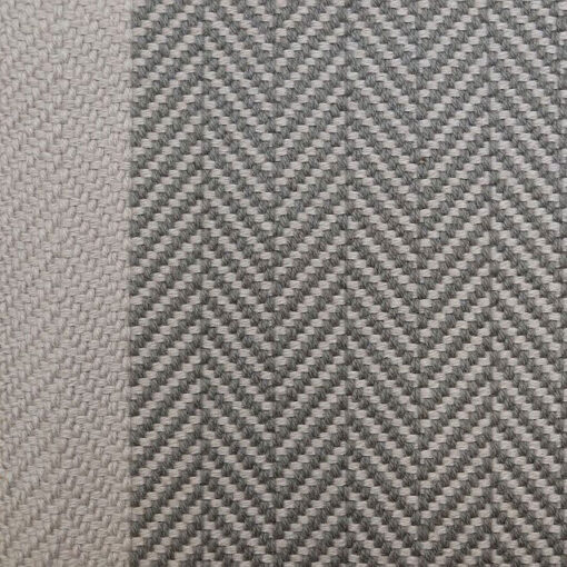 Flatweave Stair runner, Herringbone Border Nickel & Lt.Grey