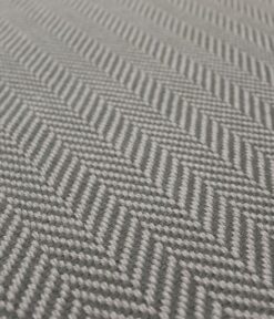 Flatweave Stair runners, Herringbone Lt. Grey
