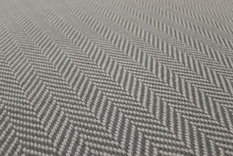 Flatweave Stair runners, Herringbone Lt. Grey