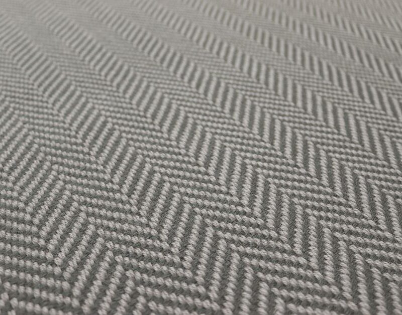 Flatweave Stair runners, Herringbone Lt. Grey