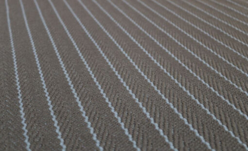 Flatweave Stair runner, Stripes Claire, Gunmetal CF07