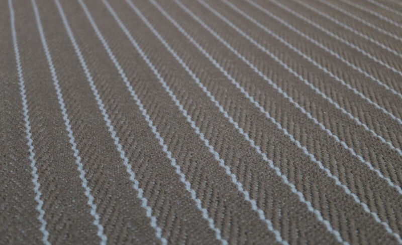 Flatweave Stair runner, Stripes Claire, Gunmetal CF07