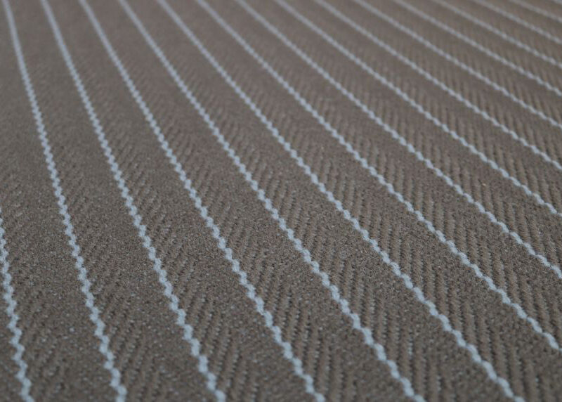 Flatweave Stair runner, Stripes Claire, Gunmetal CF07