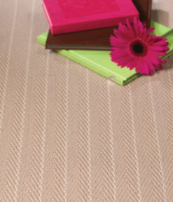 Flatweave Stair runner, Stripes Claire, Putty CF05