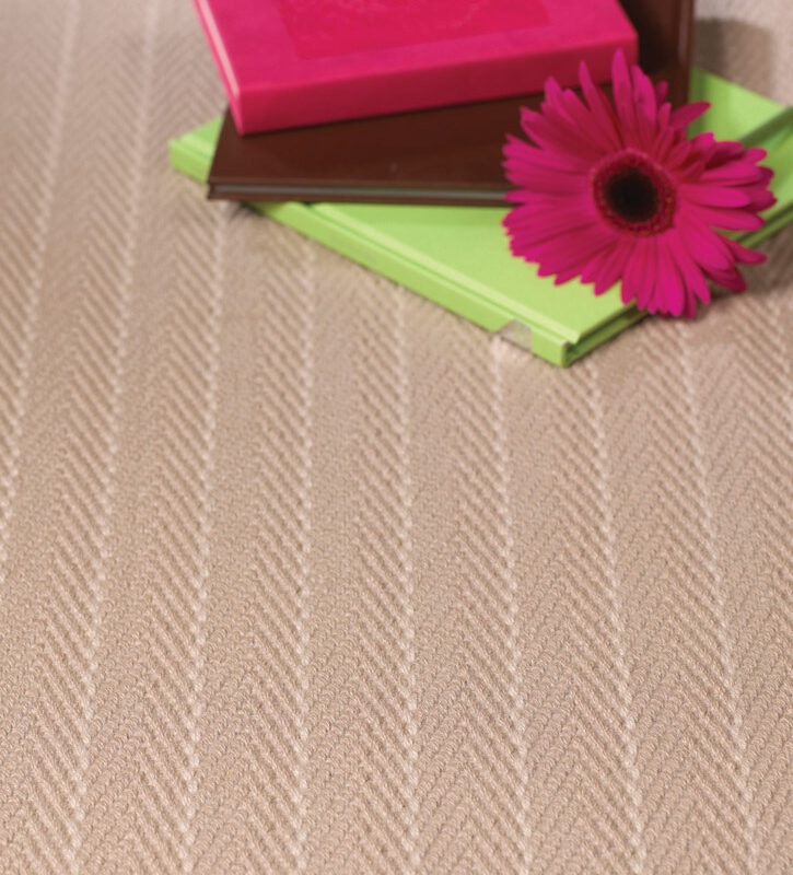 Flatweave Stair runner, Stripes Claire, Putty CF05