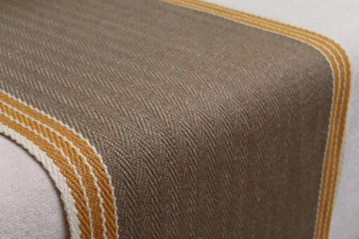 Flatweave Stair runner, Stripes Finley FG02 Taupe & Masala
