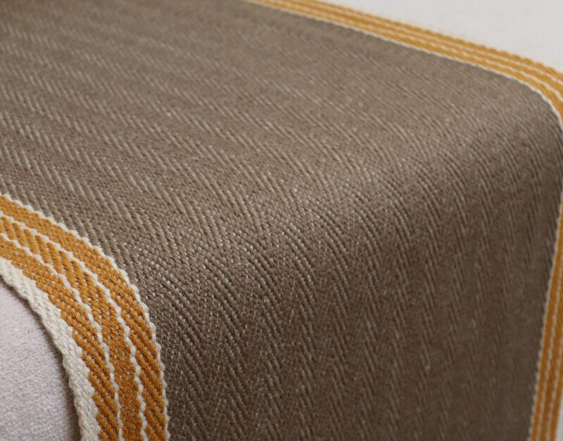 Flatweave Stair runner, Stripes Finley FG02 Taupe & Masala